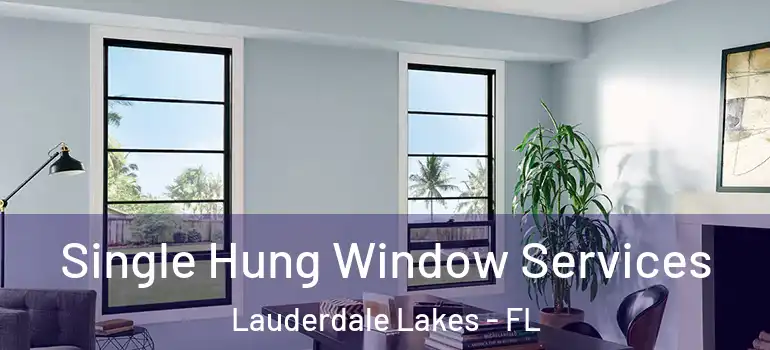  Single Hung Window Services Lauderdale Lakes - FL